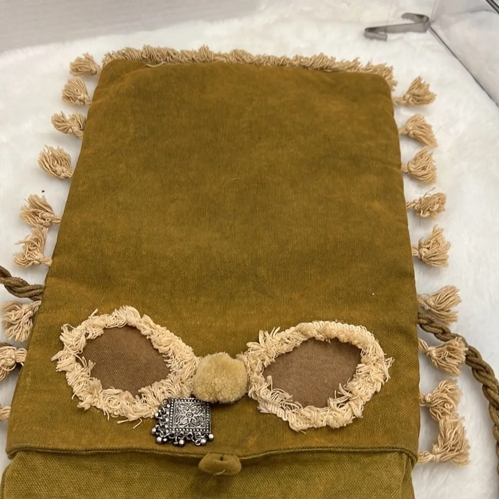 Crosstree lane cotton purse with twisted crossbody strap very boho